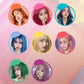 Disposable Hair Color Powders with 8 Colors