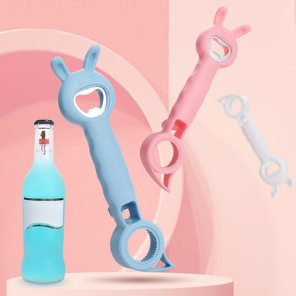🥫✨ Ouvre-bouteilles et ouvre-bocaux multifonctions 4 en 1 – Outil d'ouverture de cuisine facile à prendre en main