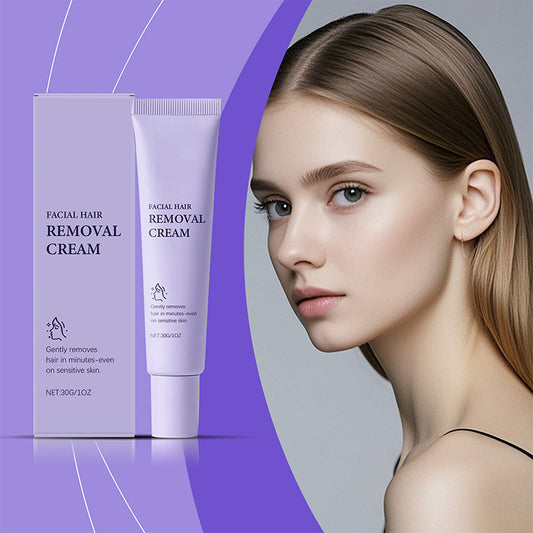 🔥Crème dépilatoire douce et indolore pour le visage
