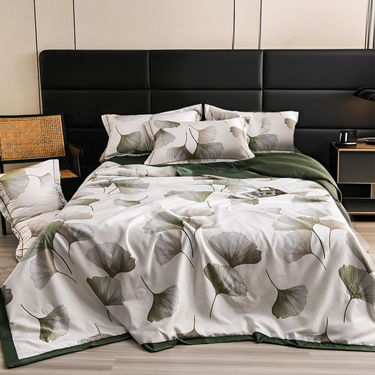 🛏Meilleures ventes 2026🔥Ensemble de draps floraux rafraîchissants et respirants, 4 pièces(🚀55% de réduction)
