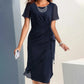 📢📢62 % DE RÉDUCTION !! ⏰Robe Unie Élégante et Tendance
