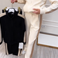 Tenue de sport zippée unie pour femme