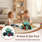 🦖 Black Friday : 60 % de réduction ! Voiture dinosaure « Appuie et Pars » – Lumières LED, 3 modèles & jouet robuste pour enfants 🚙✨