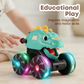 🦖 Black Friday : 60 % de réduction ! Voiture dinosaure « Appuie et Pars » – Lumières LED, 3 modèles & jouet robuste pour enfants 🚙✨