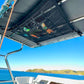 🚤🎣 Filet de rangement plafond – Multi-compartiments, réglable, idéal pour SUV, fourgons, 4x4, bateaux et tentes de toit, rangez votre matériel de pêche et vos affaires d’extérieur sans encombrer l’habitacle 🌿✅