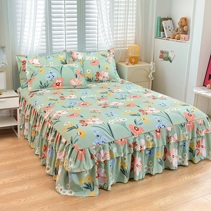 📢📢70 % de réduction !! ⏰ Ensemble de 3 jupes de lit à volants 🛏️