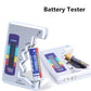 Testeur de Batteries Universel - Vérifie Piles AA, AAA, 9V, Bouton et Plus en 3 Secondes, Compact et Précis