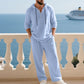 Ensemble 2 pièces pour homme : haut à capuche ample et décontracté et pantalon