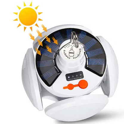 ⚽ ACHETEZ 2, OFFERT 1 ! 💡 Lampe Solaire de Camping – Pliable, 360° d‘Éclairage & Étanche IPX4 🌞