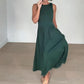 📢📢50 % de réduction !! ⏰Robe longue élégante à col rond pour femme 👗