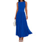 📢📢50 % de réduction !! ⏰Robe longue élégante à col rond pour femme 👗