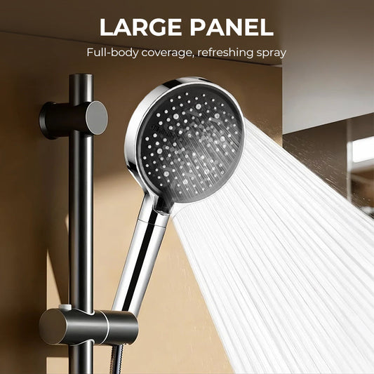 🚿Pomme de douche haute pression réglable – pivotante à 360°, surface facile à nettoyer, compatible avec les flexibles de douche standard 💧