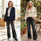 👖✨ Chic Rétro | Jean Évasé Femme | Coupe Allongeante & Poches Généreuses 💫【-60%】