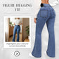 💎 58% DE RÉDUCTION ! 💎 Jean Évasé Taille Haute pour Femme – Denim Stretch, Silhouette Allongée & Confort Absolu 👖💙