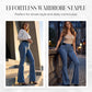 💎 58% DE RÉDUCTION ! 💎 Jean Évasé Taille Haute pour Femme – Denim Stretch, Silhouette Allongée & Confort Absolu 👖💙
