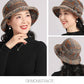 Women's Vintage Plaid Faux Wool Cloche Hat