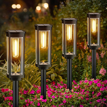 🔥OFFRE EXCEPTIONNELLE 2026🔥 Éclairage solaire de jardin – Design rétro, autonomie de 12 à 14 heures et étanchéité IP65