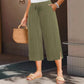 💐52% DE RÉDUCTION ! Pantalon Large à Côtes Taille Haute – Flatteur & Tendance 👗✨【Offre Flash】