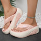 💎 50% DE RÉDUCTION ! 💎 Tongs à Plateforme Bicolores pour Femmes – Semelle Épaisse, Confort EVA & Style Été 2026 🌸👡