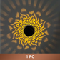 🏆Meilleure vente en Europe🎁 Lampe murale solaire Mandala pour extérieur, projecteur de lumière pour clôture de jardin, décoration d'ambiance pour terrasse