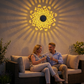 🏆Meilleure vente en Europe🎁 Lampe murale solaire Mandala pour extérieur, projecteur de lumière pour clôture de jardin, décoration d'ambiance pour terrasse