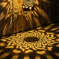 🏆Meilleure vente en Europe🎁 Lampe murale solaire Mandala pour extérieur, projecteur de lumière pour clôture de jardin, décoration d'ambiance pour terrasse