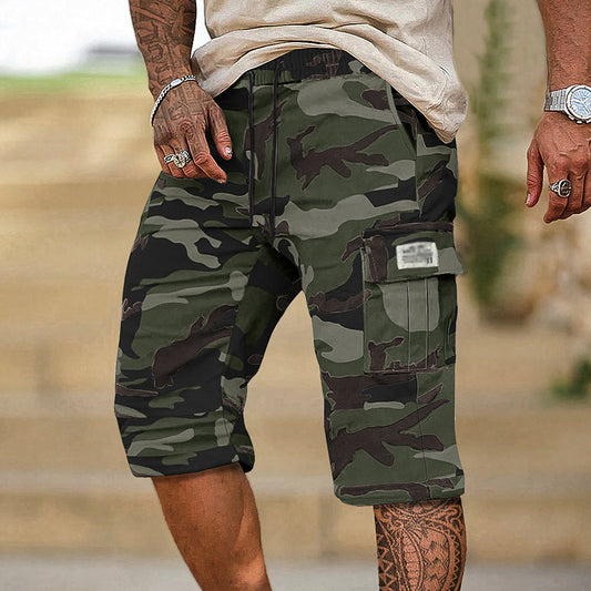 💎 56% DE RÉDUCTION ! 💎 Short Cargo Camouflage pour Homme – Multipoches, Taille Réglable & Tissu Respirant 🌿🩳