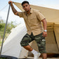 💎 56% DE RÉDUCTION ! 💎 Short Cargo Camouflage pour Homme – Multipoches, Taille Réglable & Tissu Respirant 🌿🩳