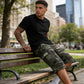 💎 56% DE RÉDUCTION ! 💎 Short Cargo Camouflage pour Homme – Multipoches, Taille Réglable & Tissu Respirant 🌿🩳