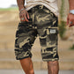💎 56% DE RÉDUCTION ! 💎 Short Cargo Camouflage pour Homme – Multipoches, Taille Réglable & Tissu Respirant 🌿🩳