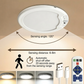 💡 50% DE RÉDUCTION ! ✨ Plafonnier LED Intelligent – Détecteur de Mouvement, Rechargeable & Télécommande 🎛️