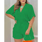 Summer Casual Elastic Waist Romper Shorts