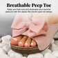 👡 50% DE RÉDUCTION! 🎀 Sandales Compensées à Bout Ouvert & Nœud Papillon pour Femmes – Élégantes, Confortables & Parfaites pour l'Été ☀️