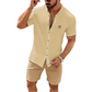 👔 50% DE RÉDUCTION! ☀️ Chemise Décontractée d'Été pour Homme – Col Montant, Tissu Respirant & Coupe Relaxée Pour Un Look Décontracté Et Élégant 💼