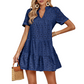 👗 60% DE RÉDUCTION! 🌞 Robe d'Été en Coton avec Broderie Ajourée – Légère, Chic & Parfaite Pour Les Journées Chaudes 🌸