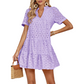 👗 60% DE RÉDUCTION! 🌞 Robe d'Été en Coton avec Broderie Ajourée – Légère, Chic & Parfaite Pour Les Journées Chaudes 🌸