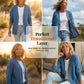 🧥 50% DE RÉDUCTION! 👖 Veste en Jean Classique à Boutons pour Femme – Style Intemporel, Coton Respirant & Idéale Pour Les Superpositions 🌸