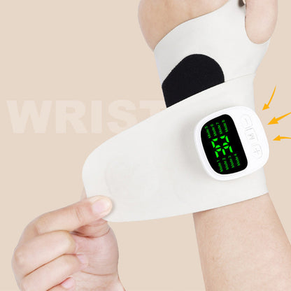 🖐️🎁🔥 PROMO -50% ! Appareil de Massage Électrique pour Poignet – 8 Modes, 30 Niveaux, Rechargeable (Blanc/Bleu)