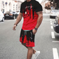 👕 58 % DE RÉDUCTION EN CE MOMENT ! 🔥 Ensemble t-shirt et short à imprimé graphique pour homme – Tissu doux, design audacieux, idéal pour les journées d'été ☀️