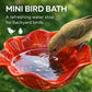 💝Cadeaux Fête des Mères 2026 à -58%🎁🐦 Piquet de jardin en métal fait main avec fleurs – Bain d'oiseaux et décoration extérieure pour les amoureux de la nature 🌸