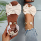 🌺 Offre d'été à durée limitée 💐 Sandales élégantes à brides et perles à la cheville