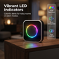 Sonnette Sans Fil avec Lumière LED à 7 Couleurs