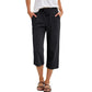 👖50 % de réduction🔥 Pantalon 7/8 en mélange coton et lin pour femme | Confort Naturel & Coupe Large ✨