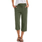 👖50 % de réduction🔥 Pantalon 7/8 en mélange coton et lin pour femme | Confort Naturel & Coupe Large ✨