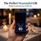 🌙☀️ -50% ! Collier Pendentif Soleil & Lune Femme Strass Premium – Symbole Harmonie Éternelle Amour, Strass Bleus Transparents Scintillement Éblouissant, Placage Bicolore Or & Argent · Couple & Amies ✨