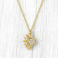 🌙☀️ -50% ! Collier Pendentif Soleil & Lune Femme Strass Premium – Symbole Harmonie Éternelle Amour, Strass Bleus Transparents Scintillement Éblouissant, Placage Bicolore Or & Argent · Couple & Amies ✨