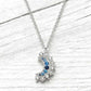 🌙☀️ -50% ! Collier Pendentif Soleil & Lune Femme Strass Premium – Symbole Harmonie Éternelle Amour, Strass Bleus Transparents Scintillement Éblouissant, Placage Bicolore Or & Argent · Couple & Amies ✨