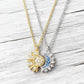 🌙☀️ -50% ! Collier Pendentif Soleil & Lune Femme Strass Premium – Symbole Harmonie Éternelle Amour, Strass Bleus Transparents Scintillement Éblouissant, Placage Bicolore Or & Argent · Couple & Amies ✨