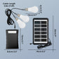 Système d'éclairage solaire autonome : kit complet comprenant 3 ampoules LED et un accumulateur ☀️🔋