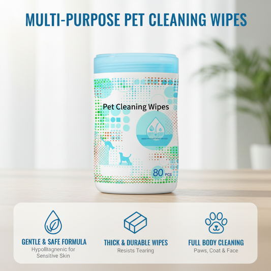 Lingettes nettoyantes multi-usages pour animaux de compagnie